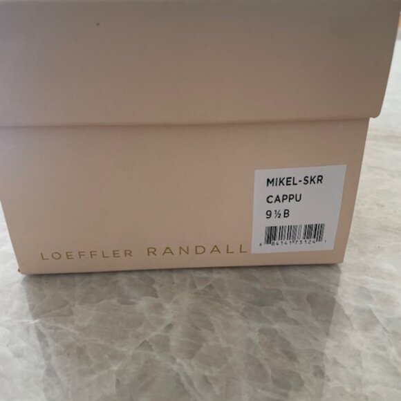 Loeffler Randall Mikel Crystal Embellished Suede Bow Sandals, Size 9.5 - Picture 9 of 10